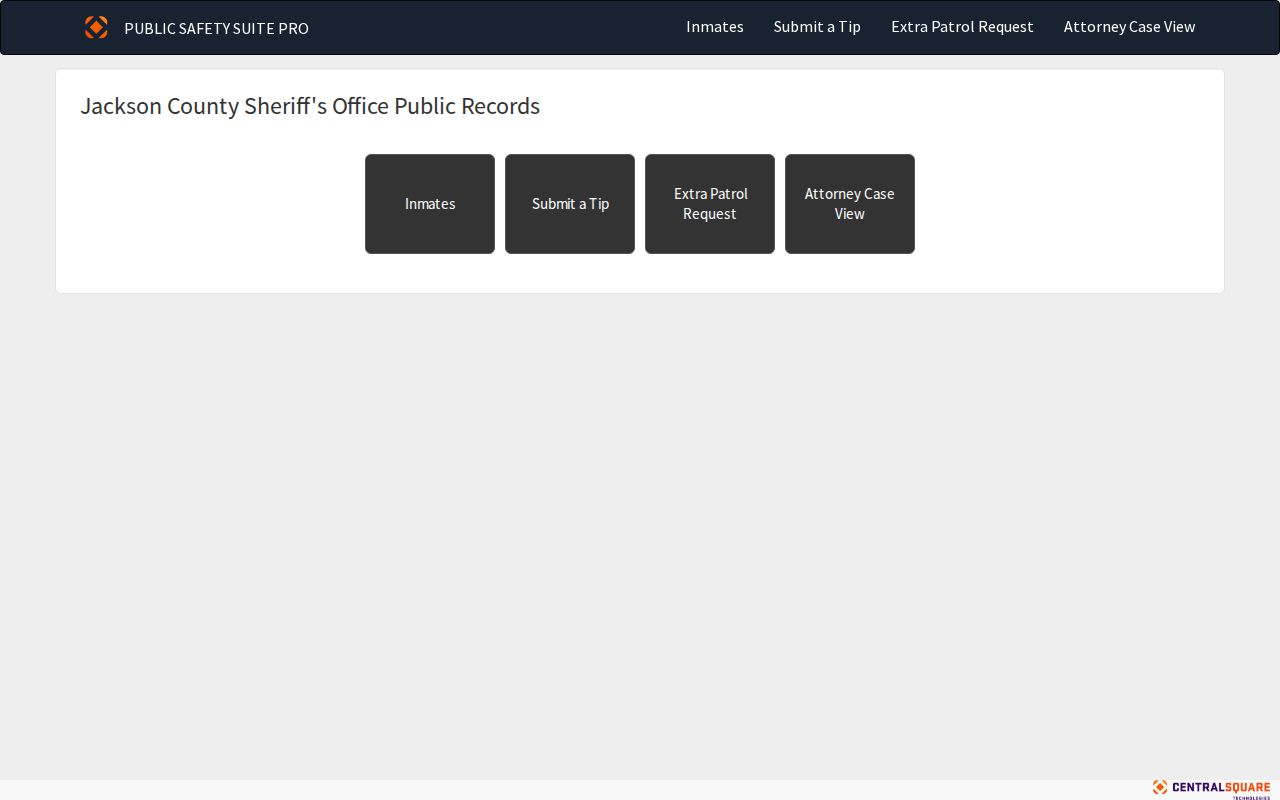 Jackson County current custody record search portal